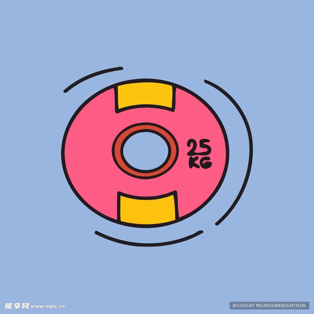 粉色游泳圈图标设计元素