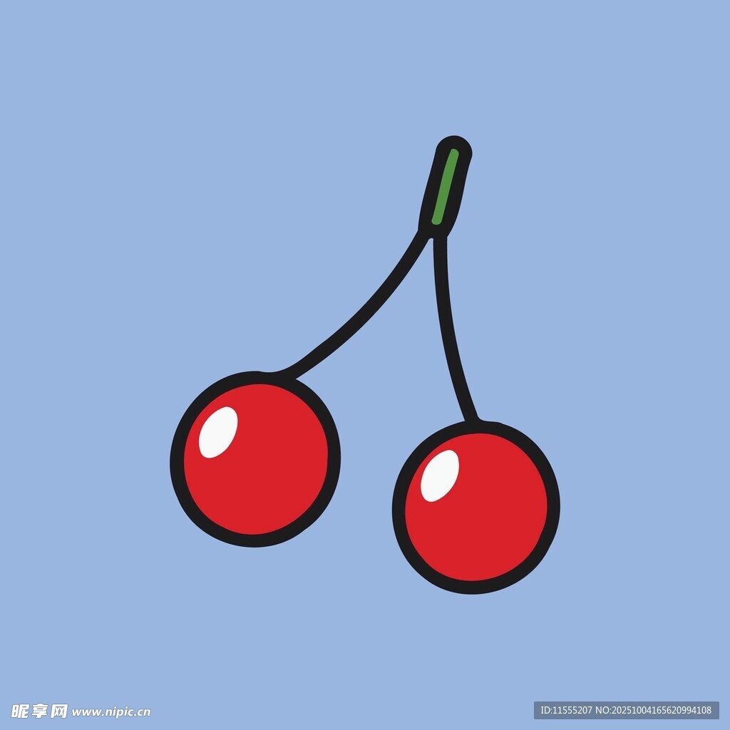 卡通双樱桃