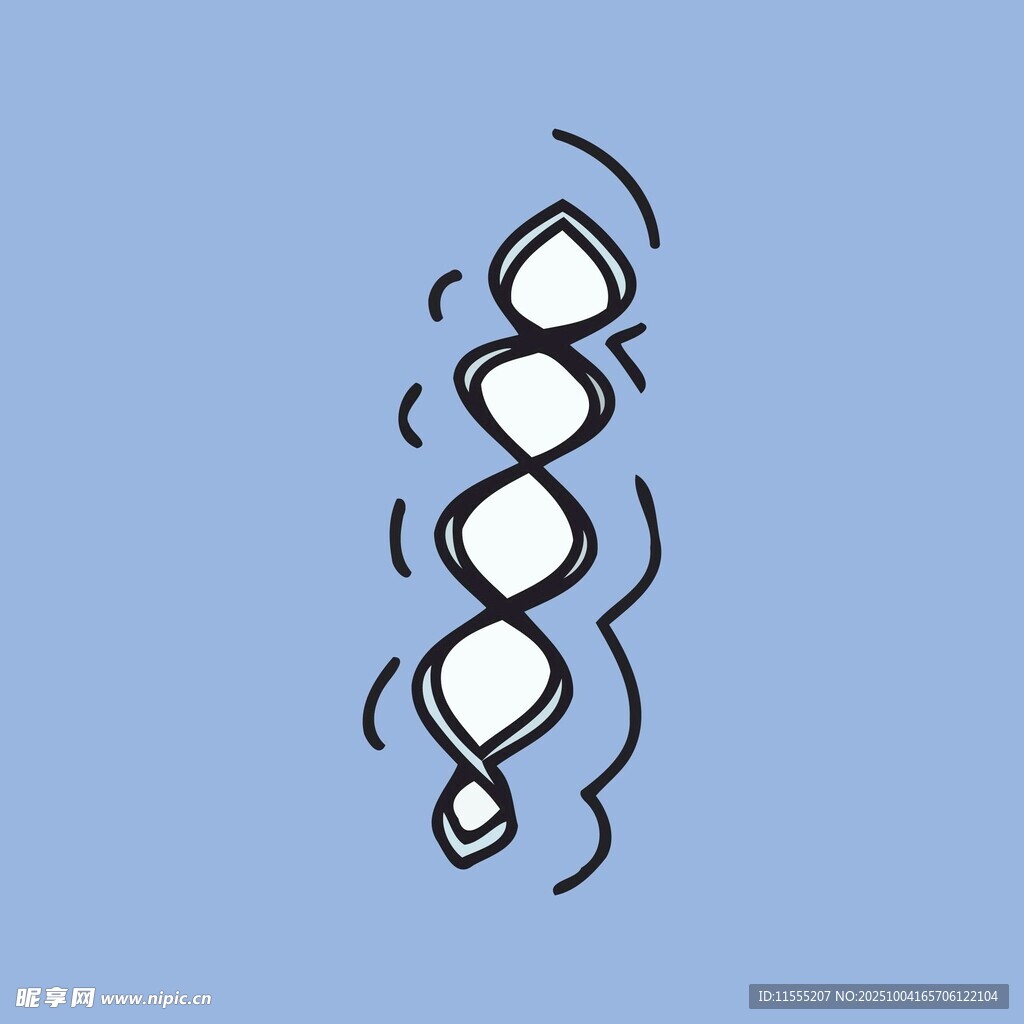 手绘螺旋状几何图形