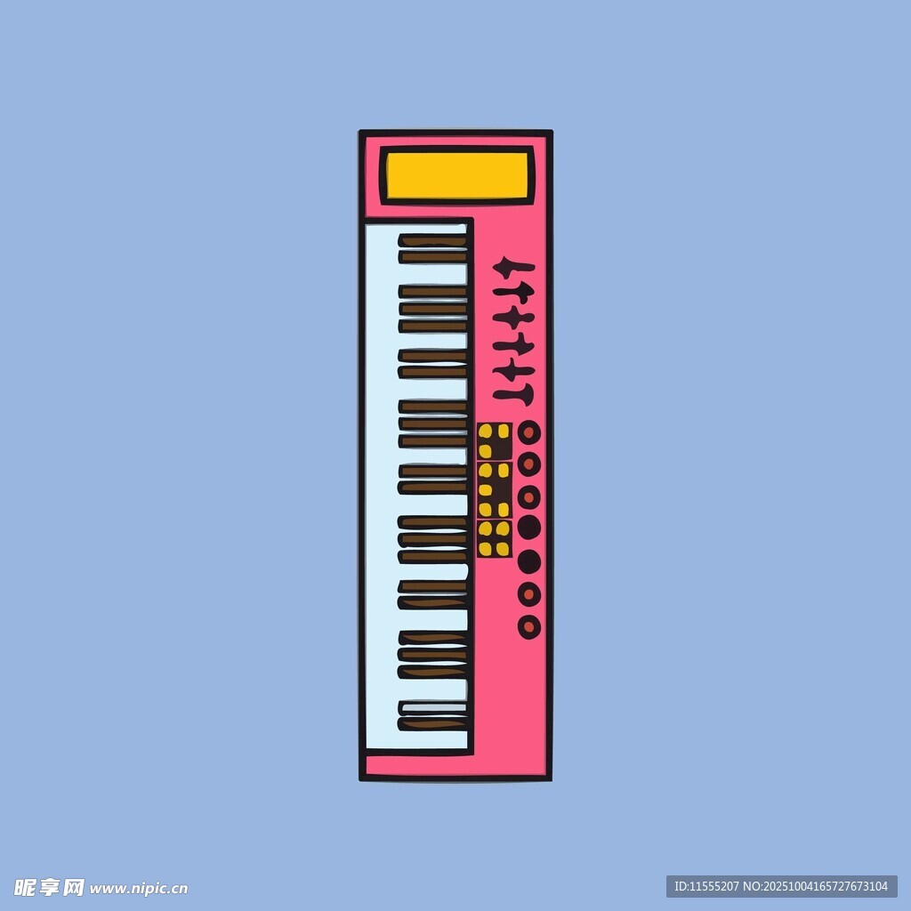 粉色电子琴图标