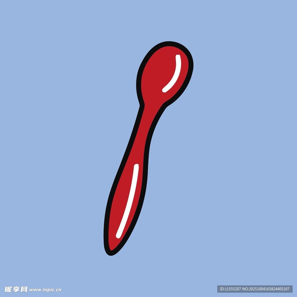 红色卡通汤匙