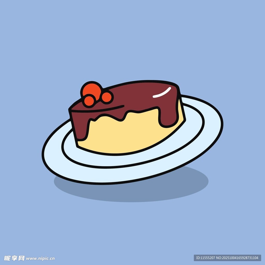 美味巧克力淋面蛋糕