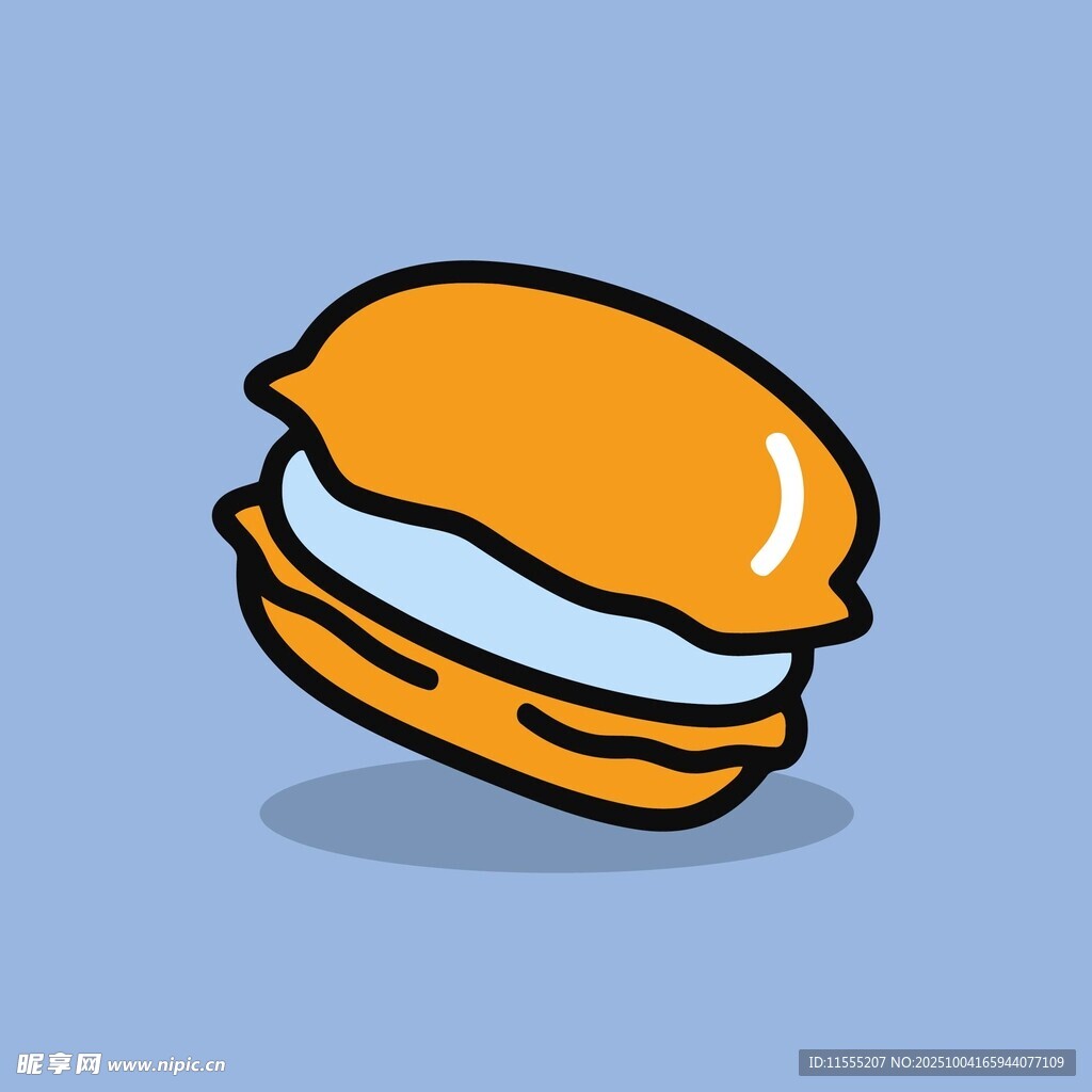 卡通风格夹心小甜点