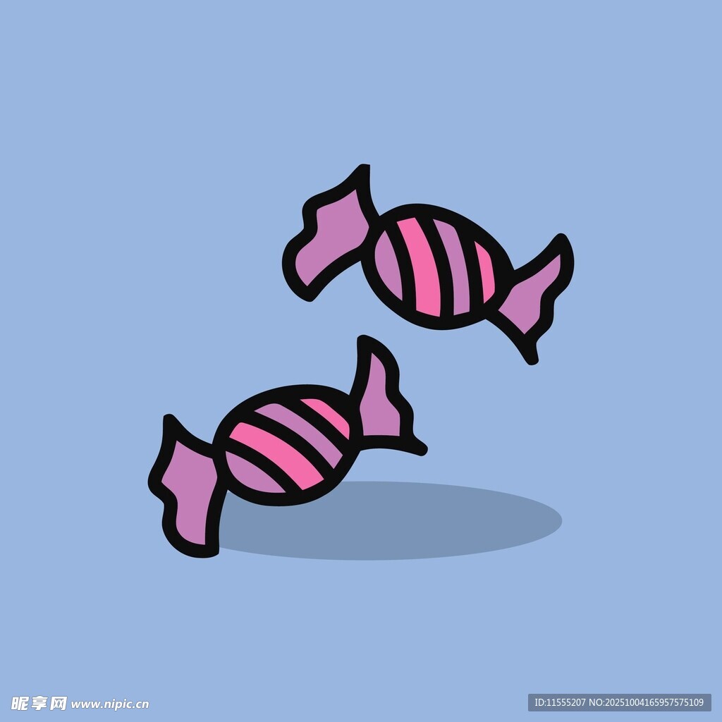 粉色条纹糖果跳跃画面