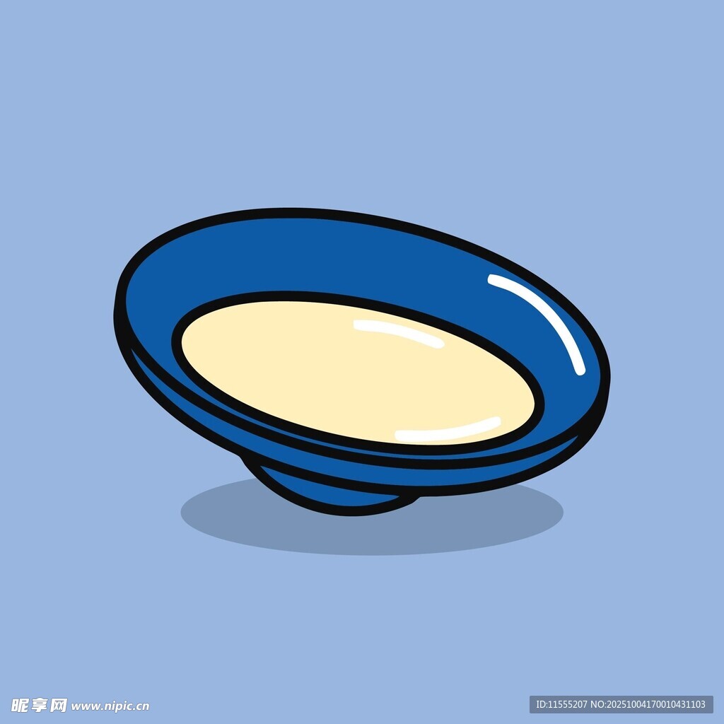 蓝色碗装淡黄色液体