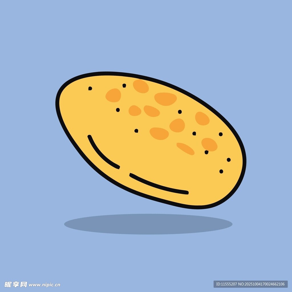 卡通风格的黄色土豆形象