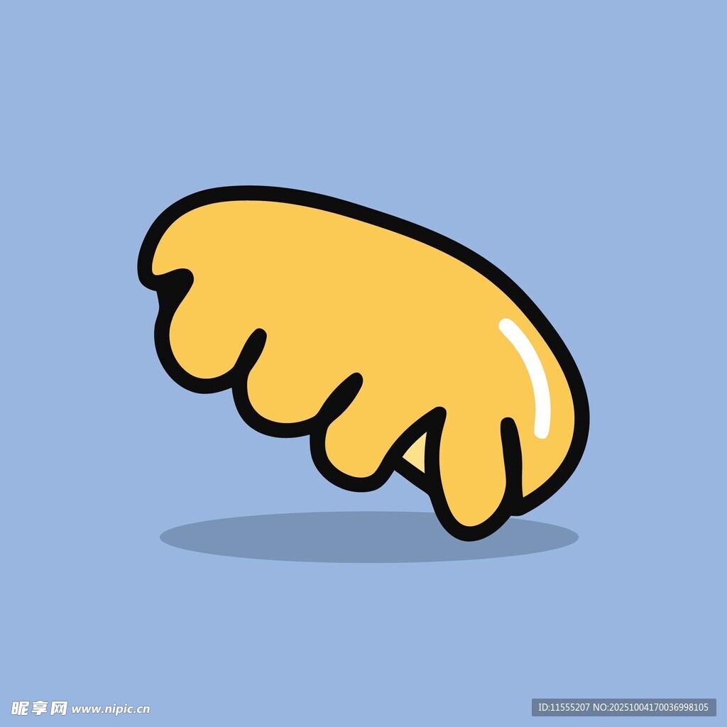 卡通黄色翅膀插画