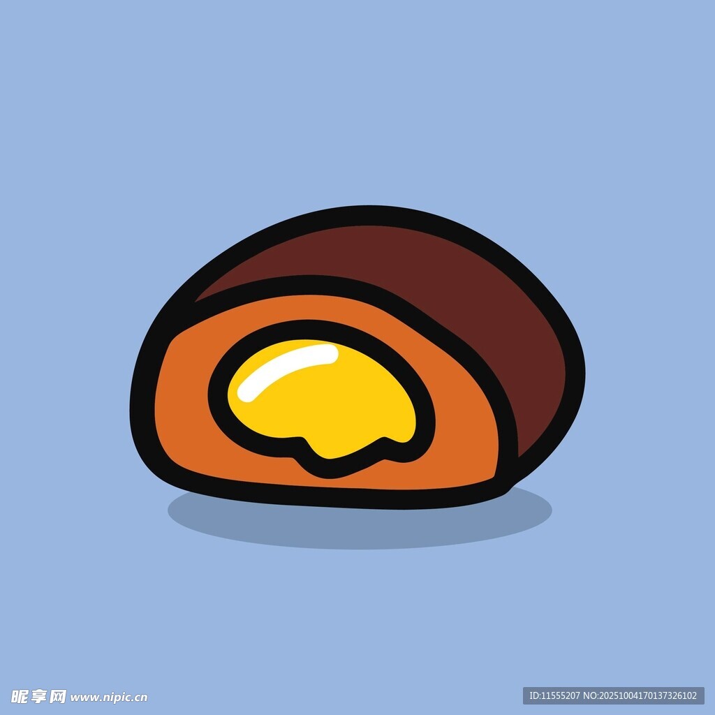 卡通风格夹心面包插画