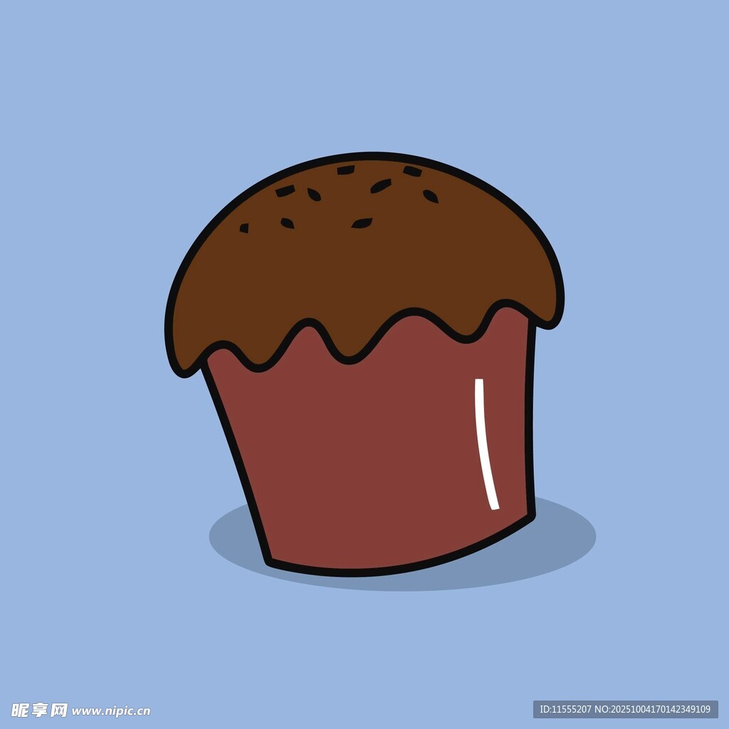 卡通巧克力松饼