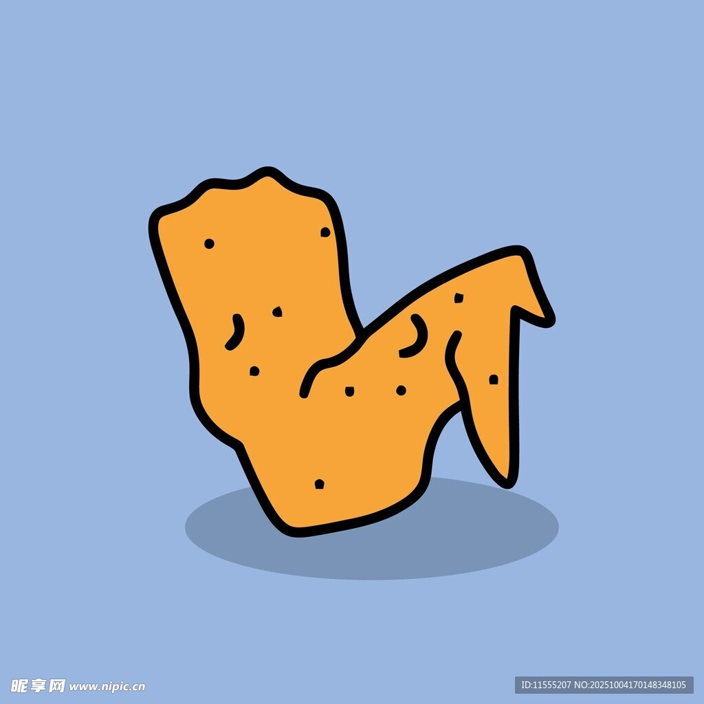 卡通炸鸡翅形象