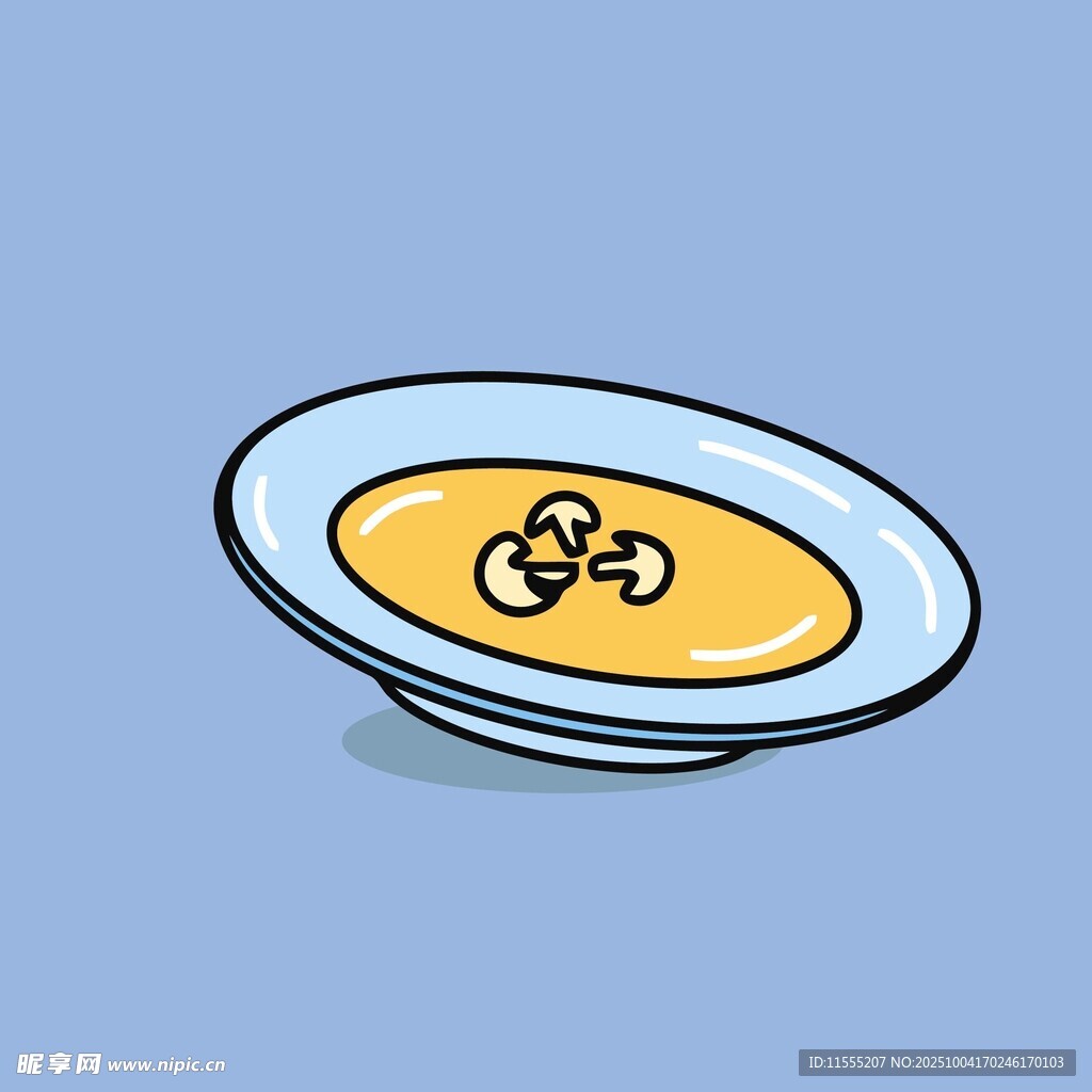 碗中盛着黄色食物与装饰