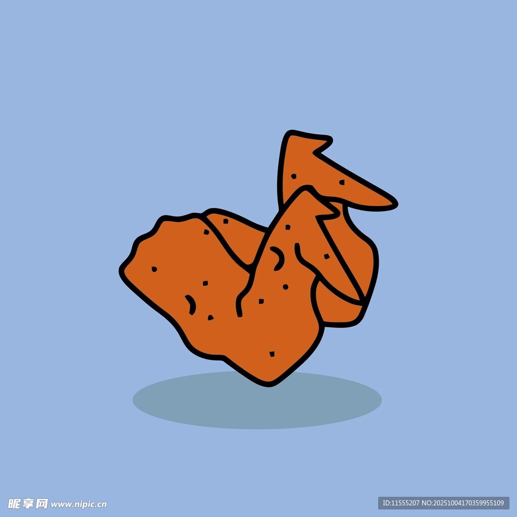 卡通橙色折纸造型物体