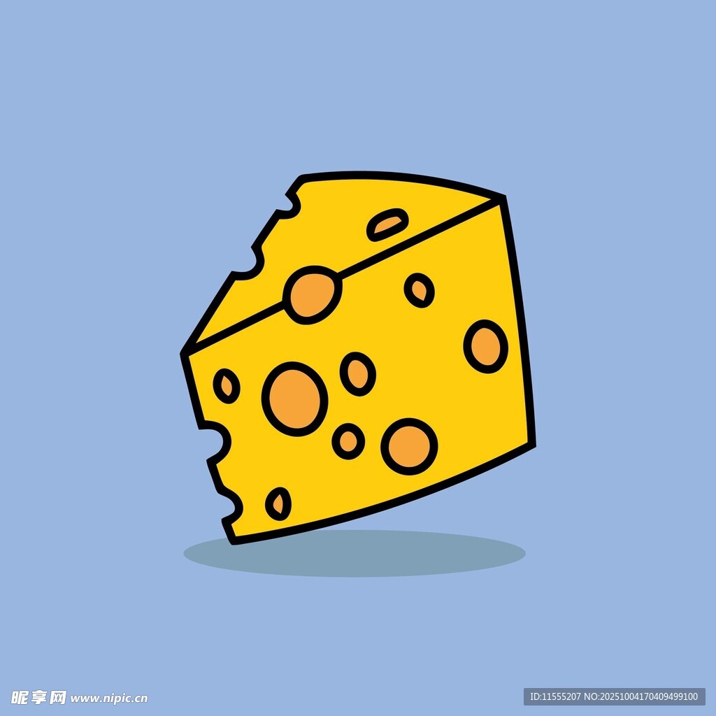 卡通奶酪块