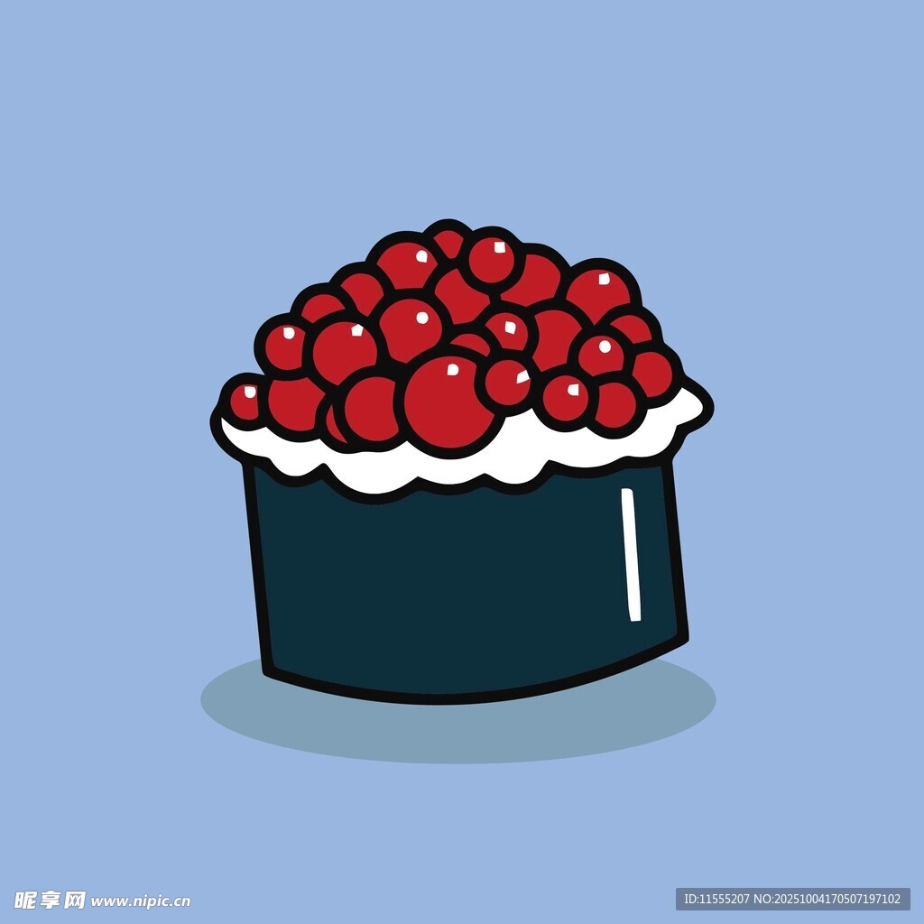 卡通风浆果装饰蛋糕