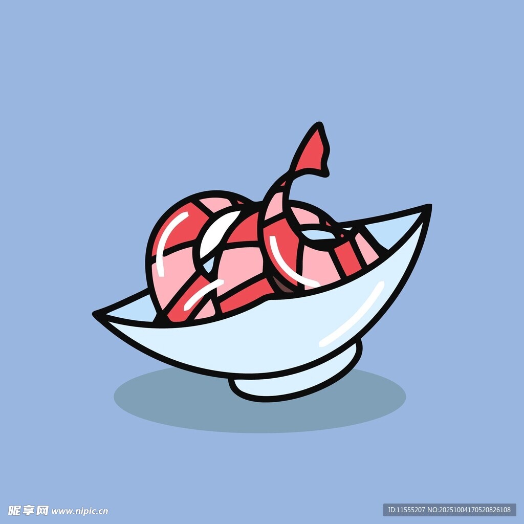 碗中美味生鱼片