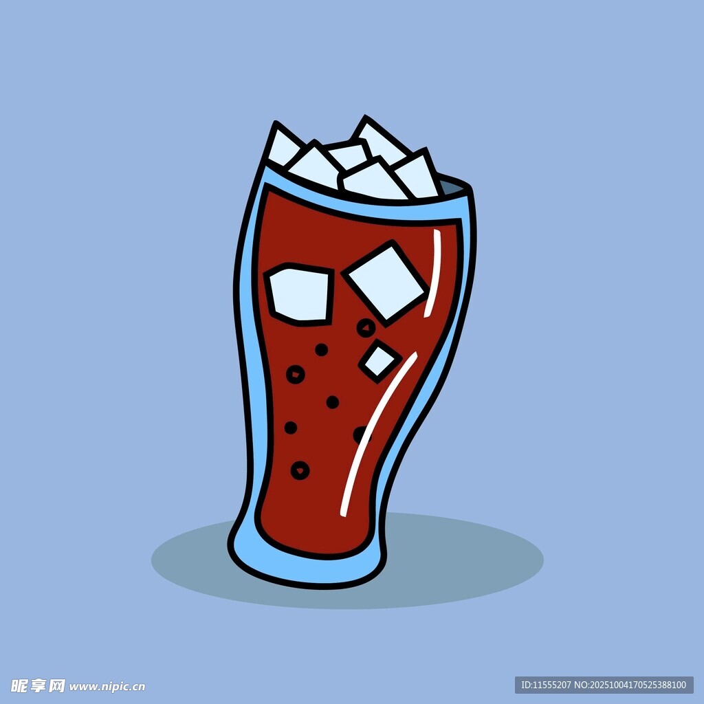 卡通可乐杯加冰块