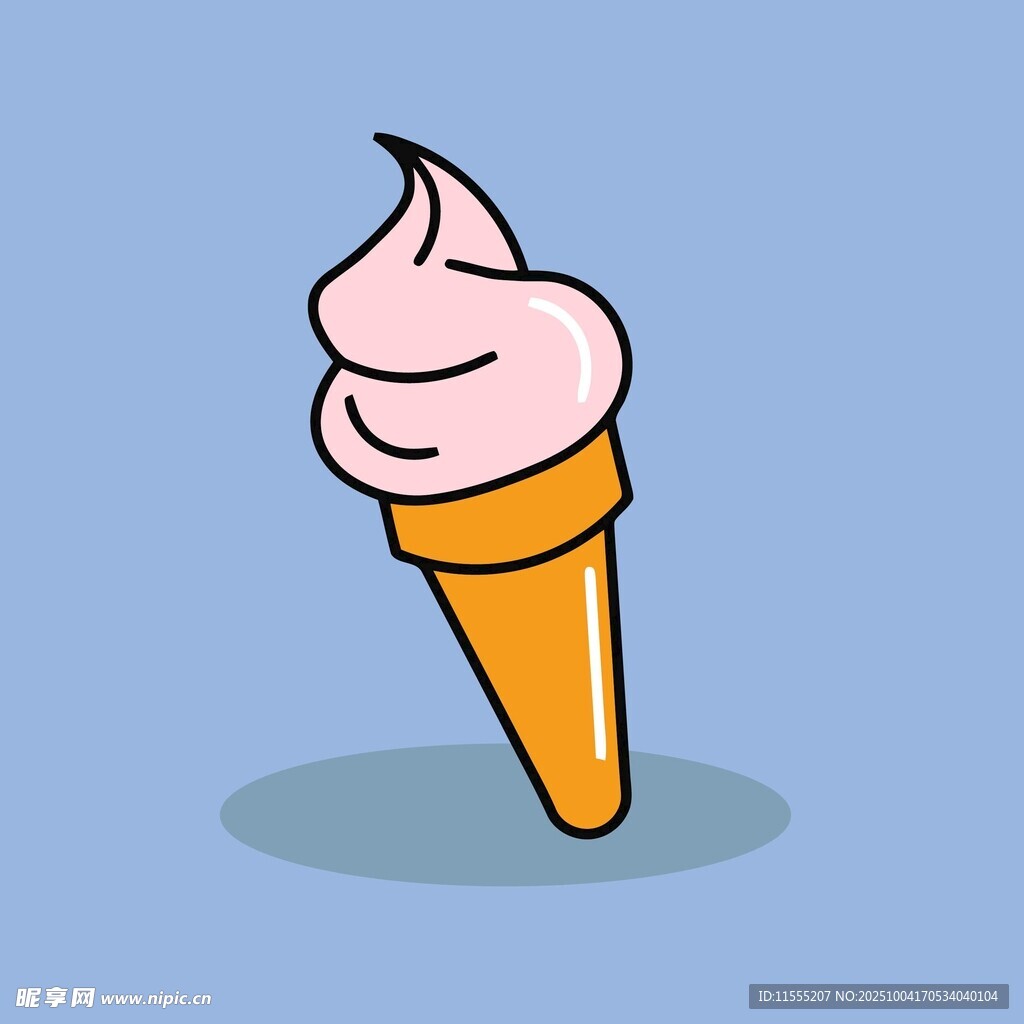 卡通冰淇淋甜筒