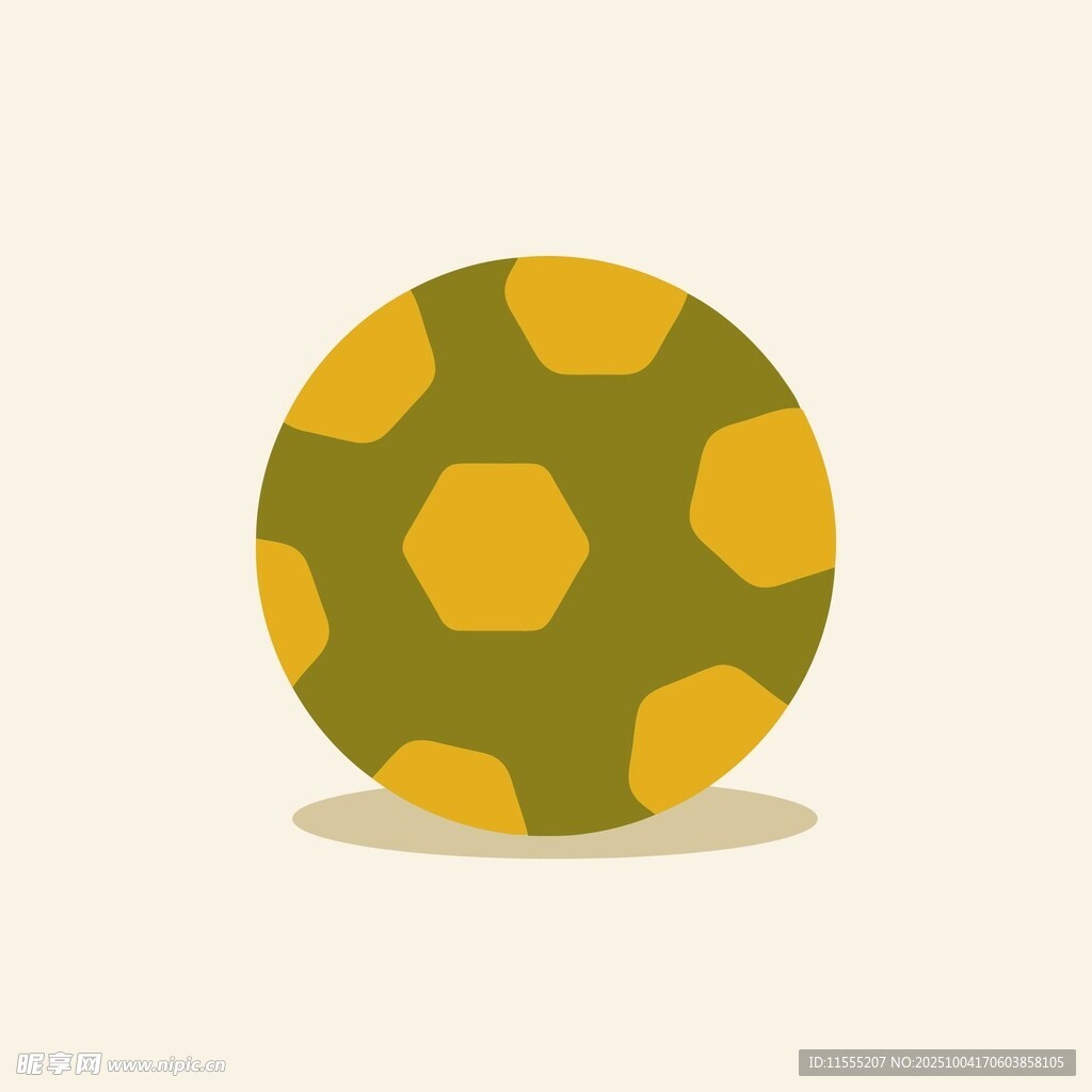 卡通风格足球图标