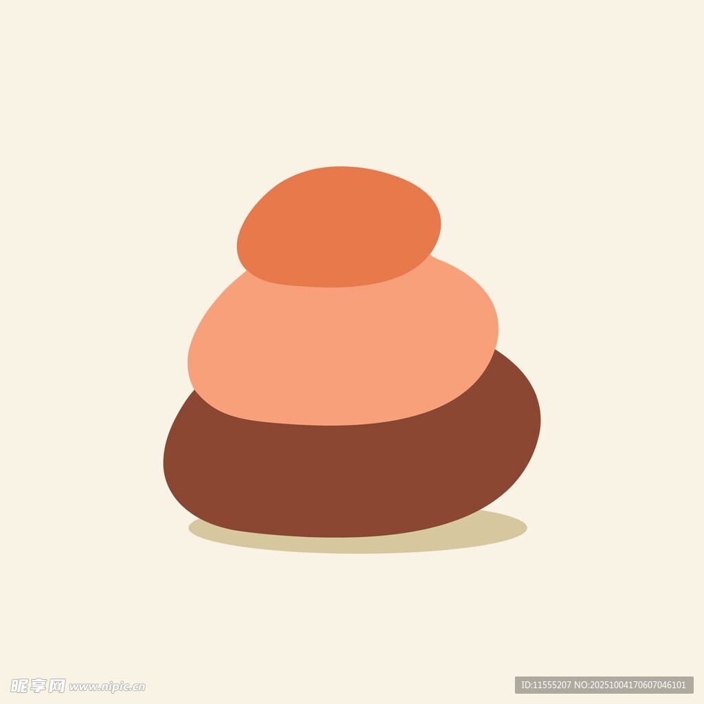 堆叠的彩色石头