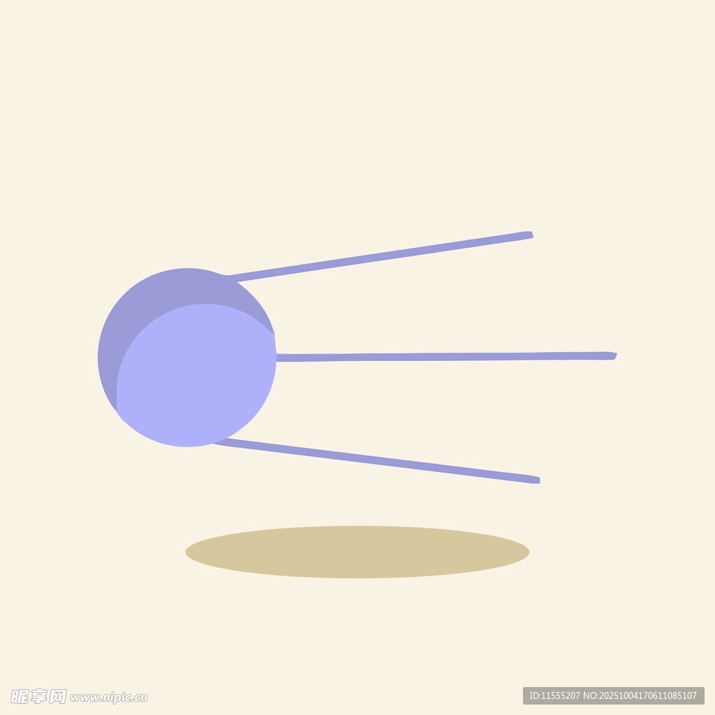 简约风格卫星插画