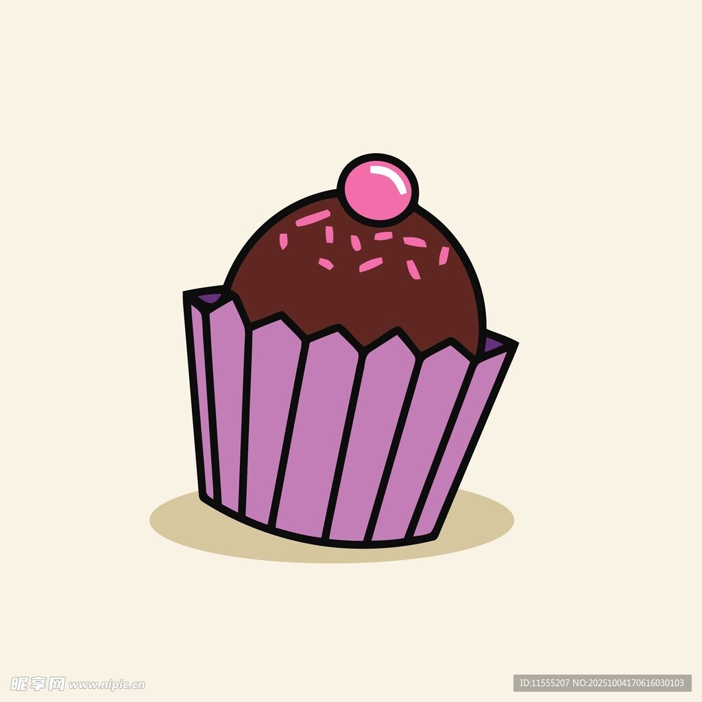 可爱巧克力纸杯蛋糕