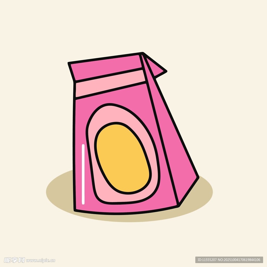 粉色卡通零食包装袋