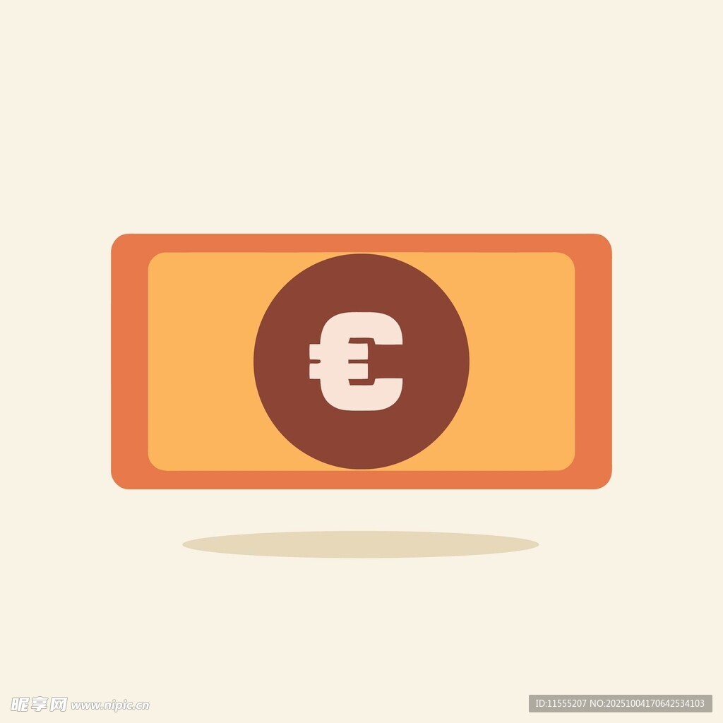 欧元纸币图标