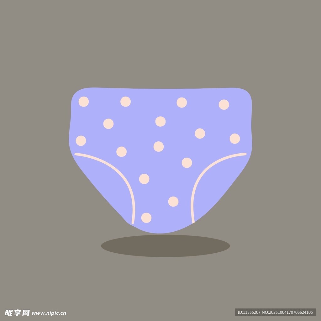 紫色波点婴儿尿布