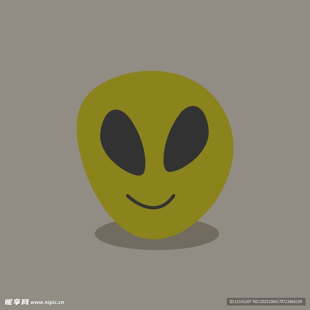 可爱外星人脸形象