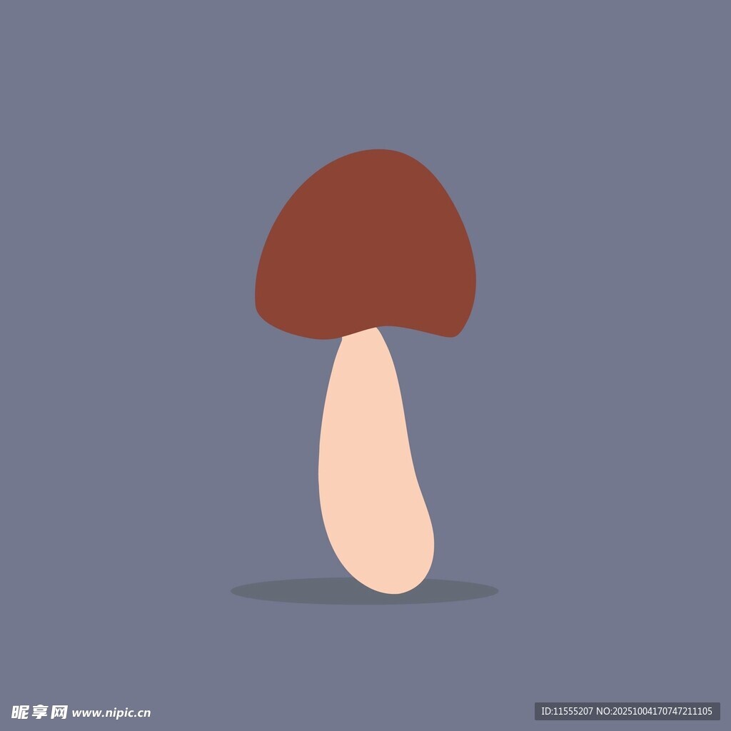 卡通风格蘑菇插画