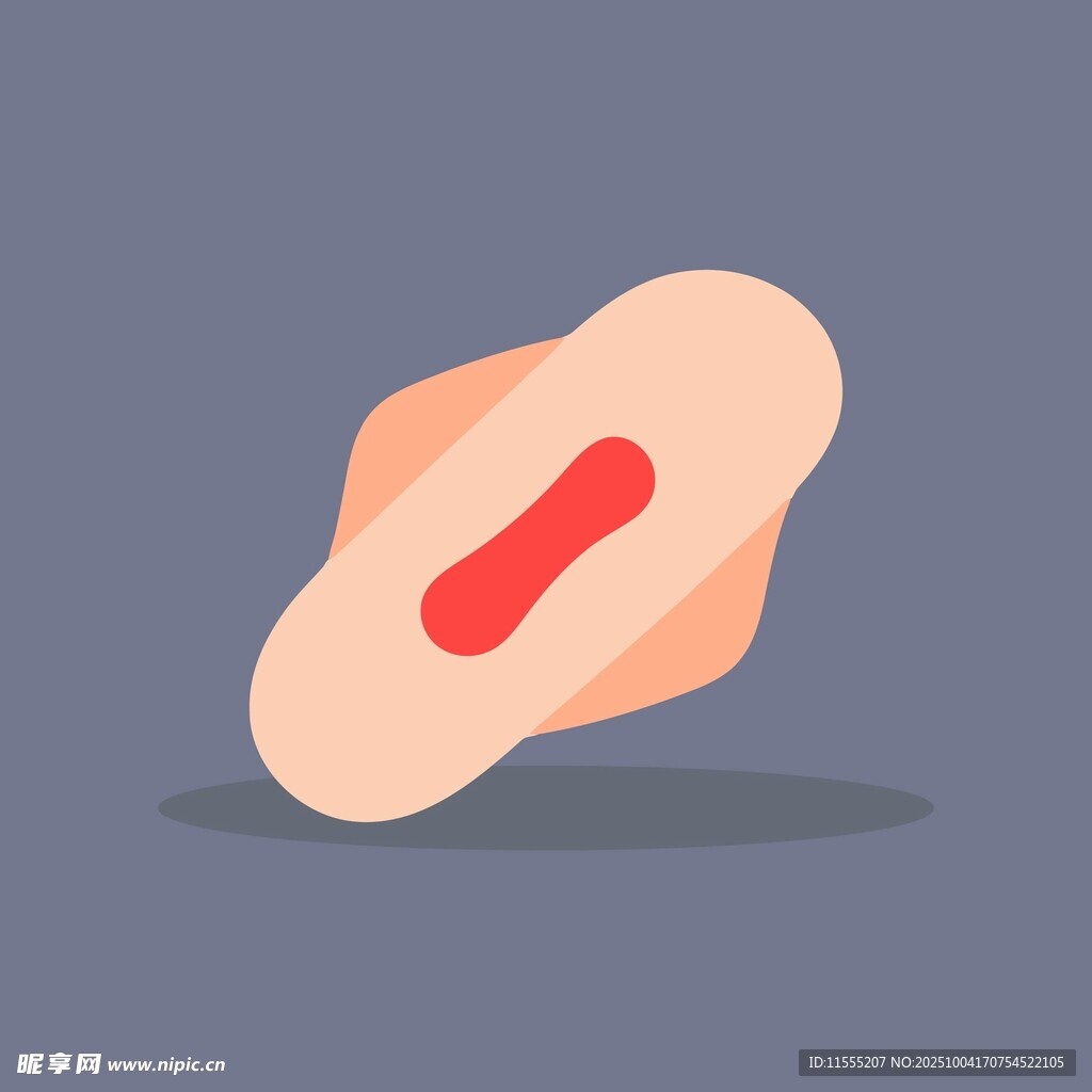 卡通风格创可贴图标