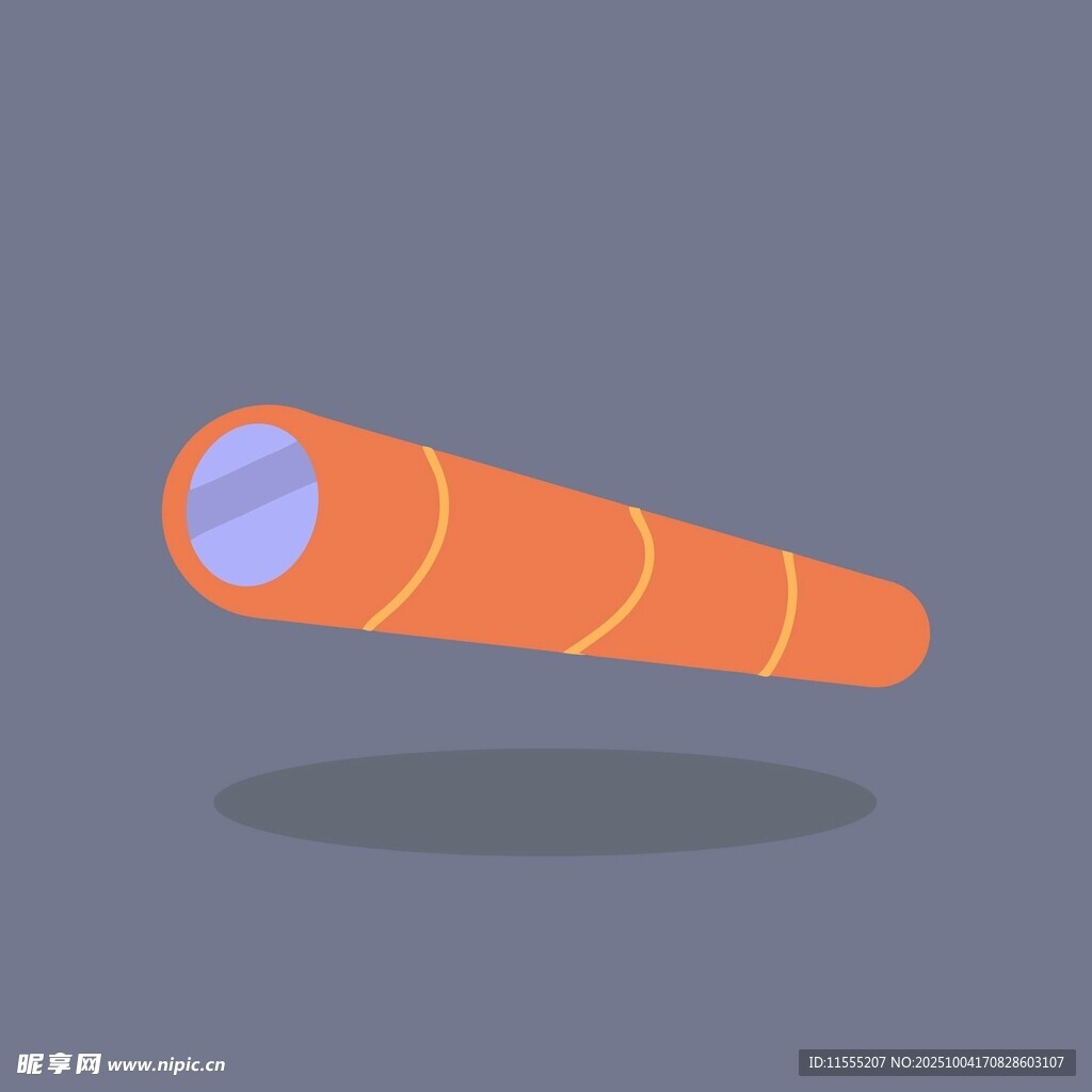 橙色望远镜图标
