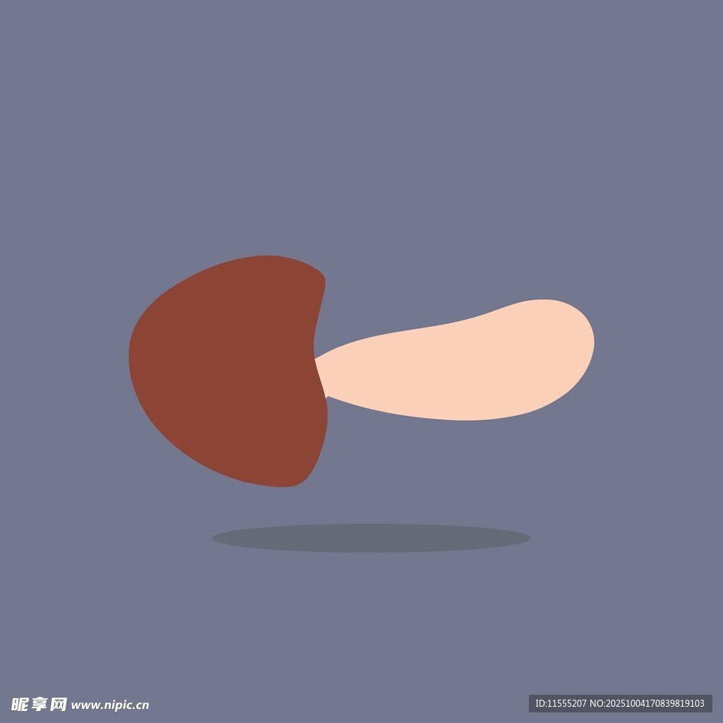 卡通风格的蘑菇形象