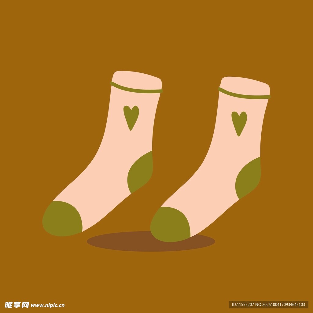 可爱心形图案儿童袜子