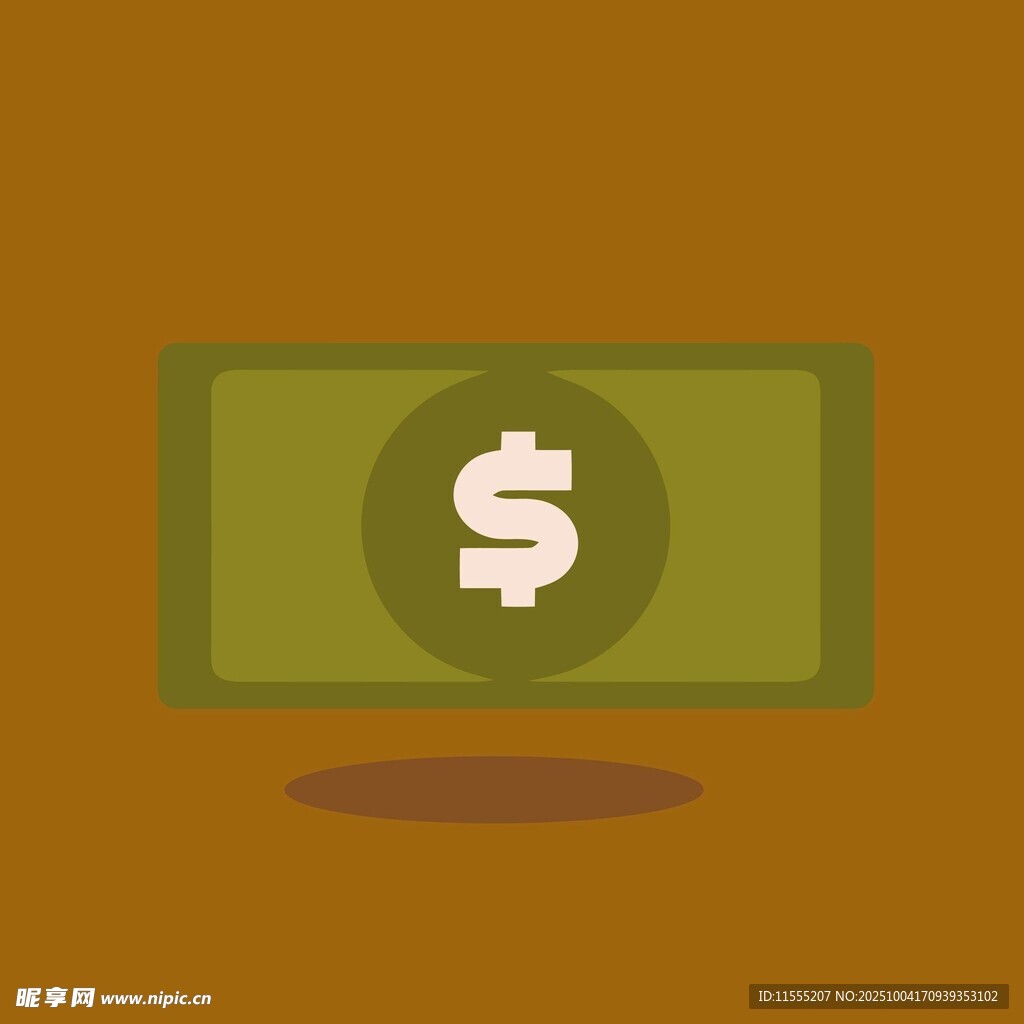 美元符号钞票图标