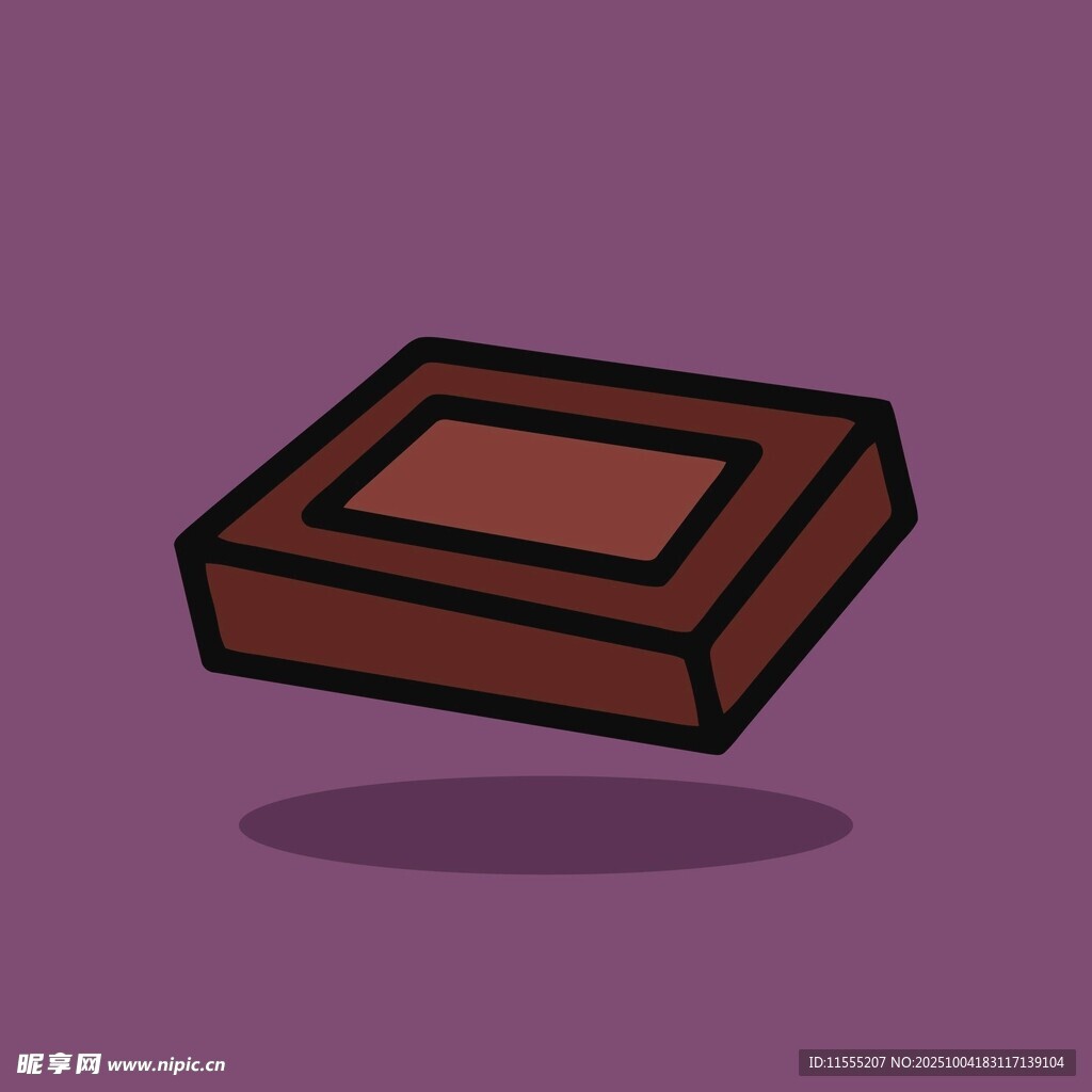卡通风格巧克力块