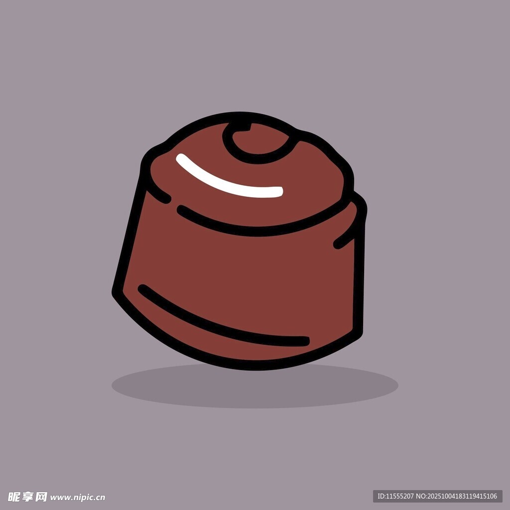 卡通风格巧克力糖