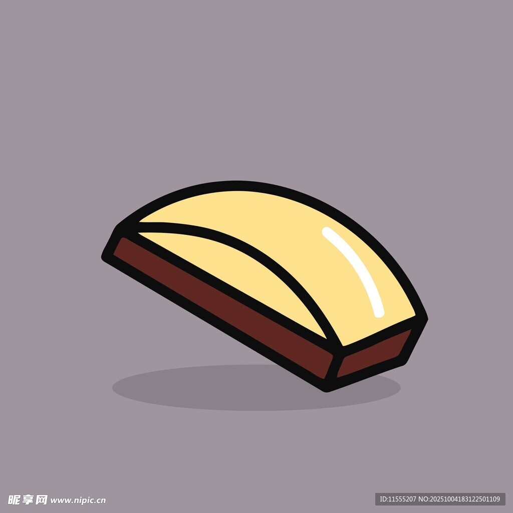 卡通风格的夹心糕点