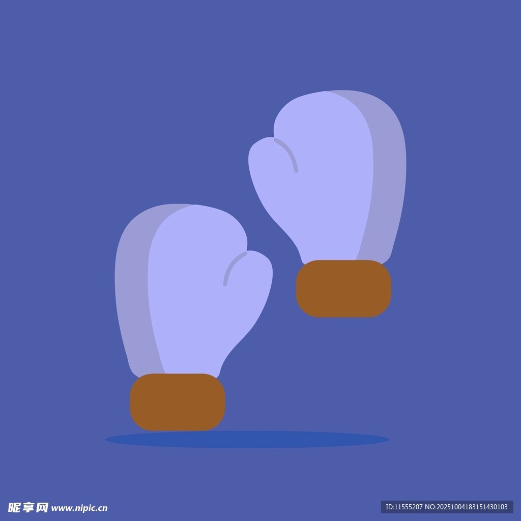 卡通风格拳击手套