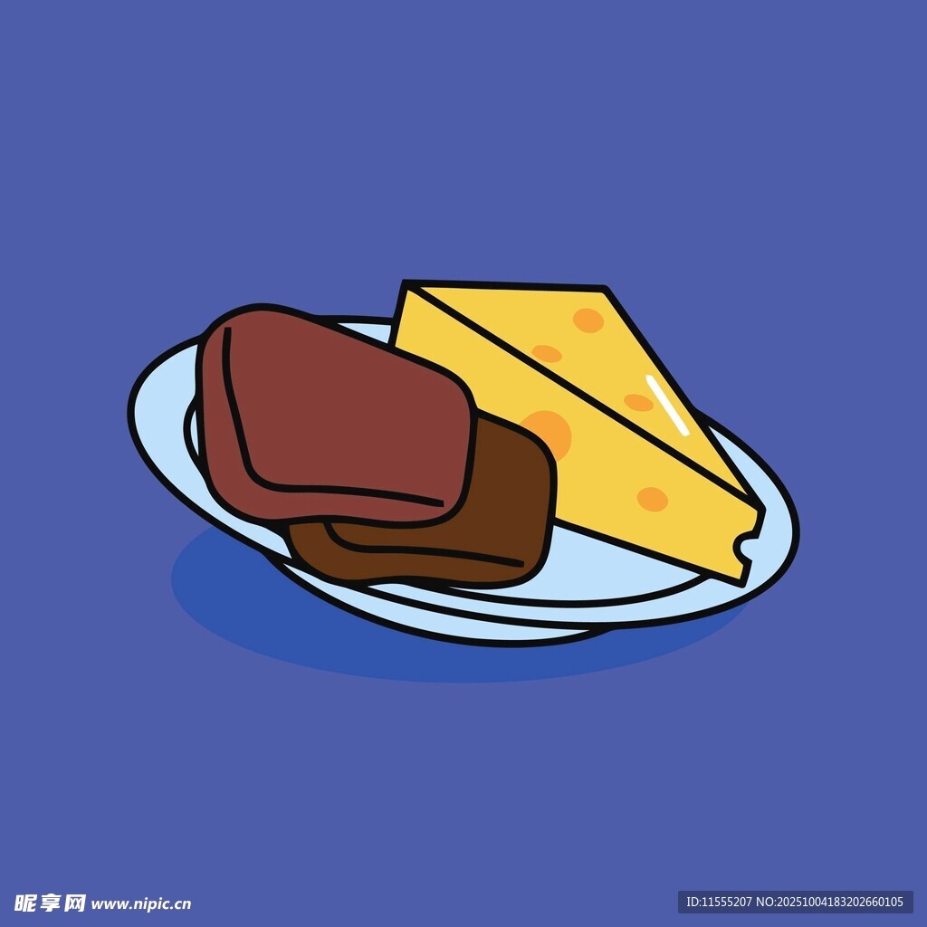 盘子里的巧克力与奶酪