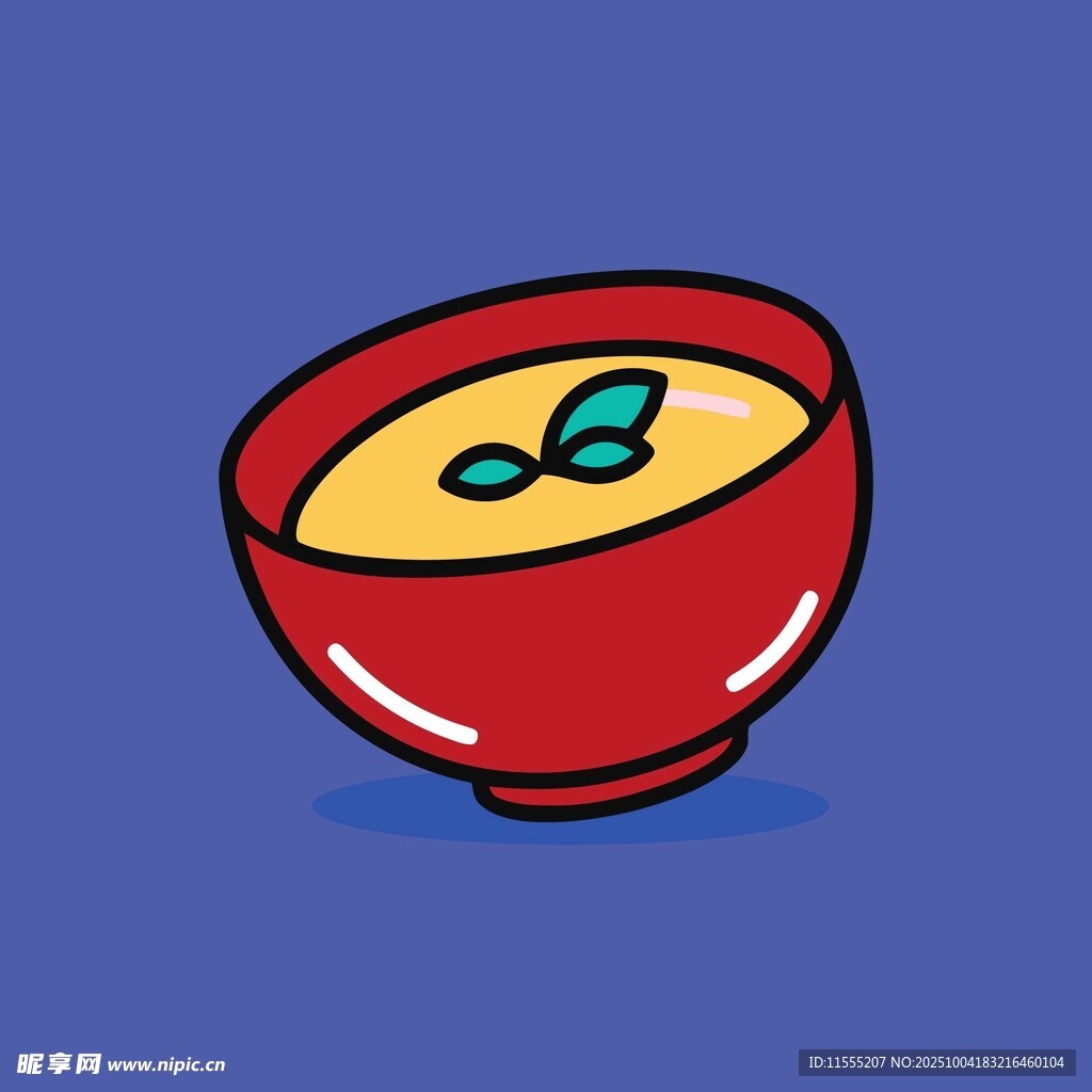 红色碗中的黄色食物