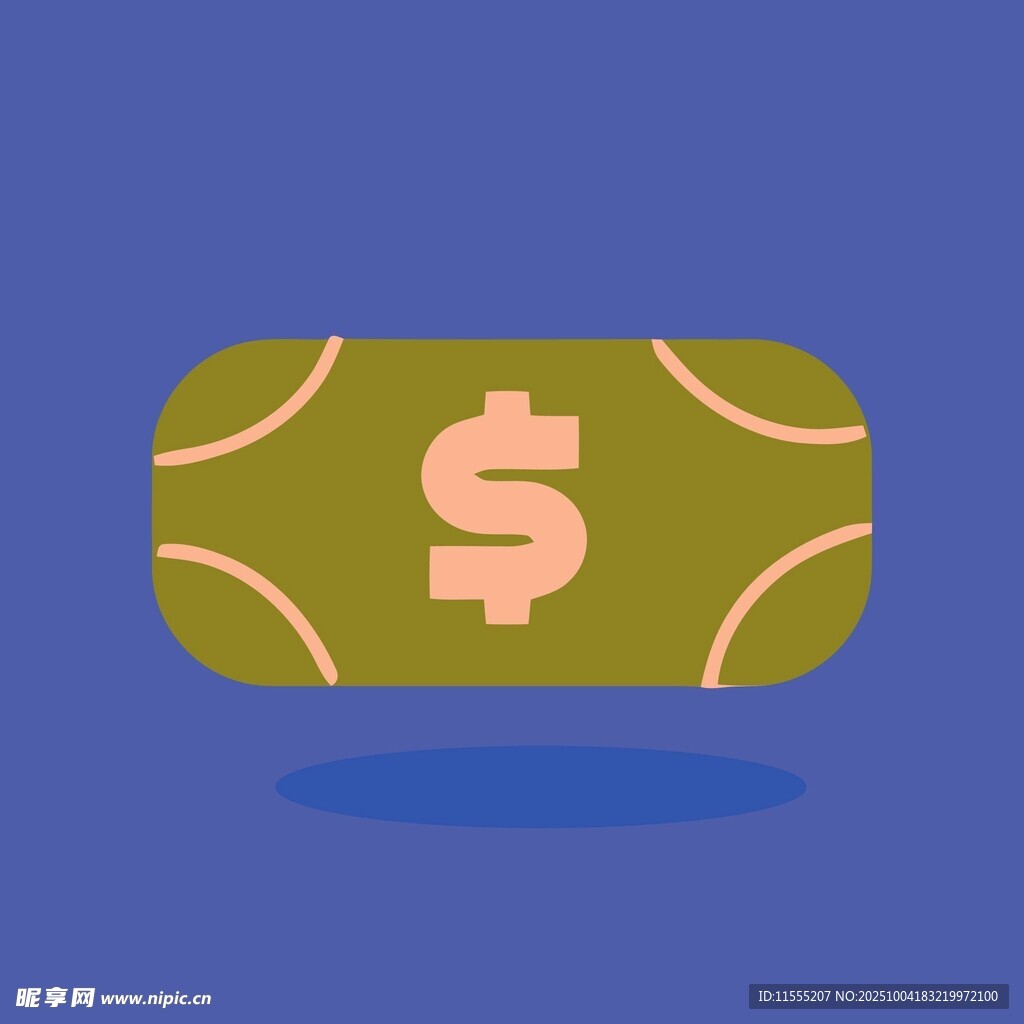 绿色美元符号图标