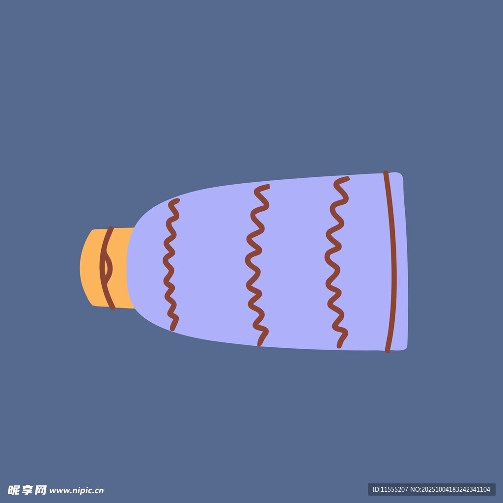 紫色花纹装饰瓶