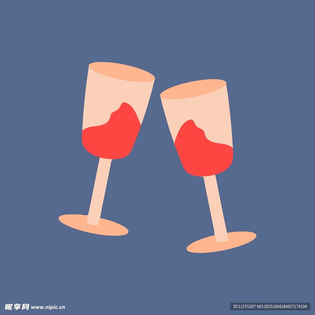 举杯共饮的红酒杯