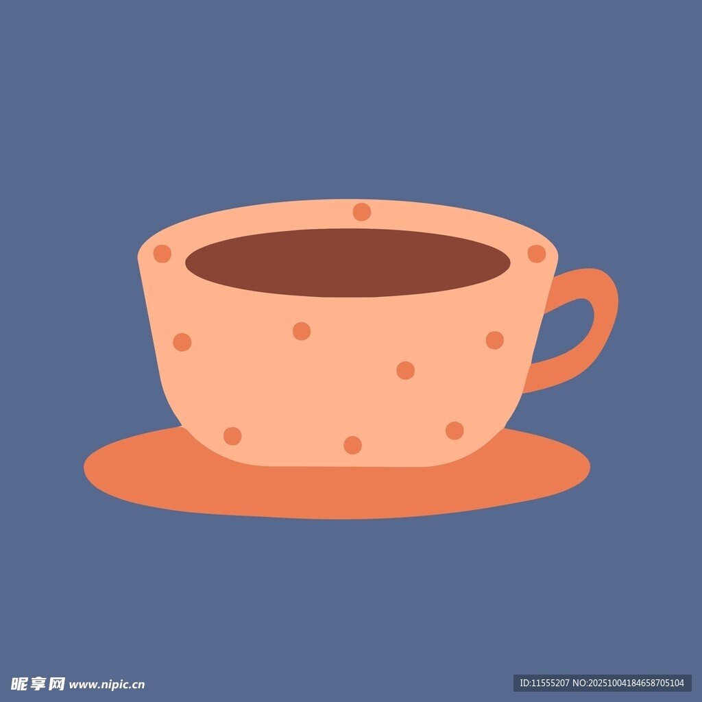可爱圆点咖啡杯