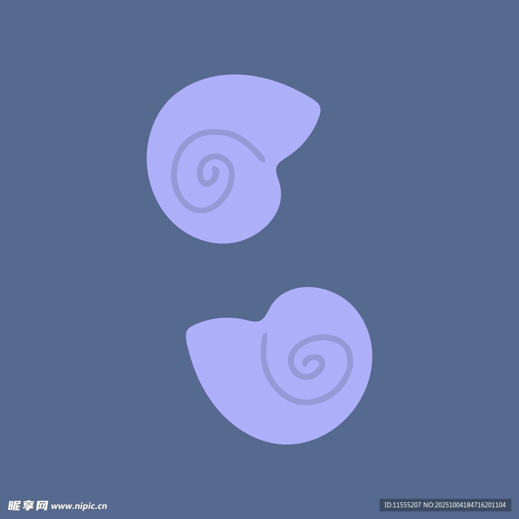 淡紫色螺旋贝壳图案
