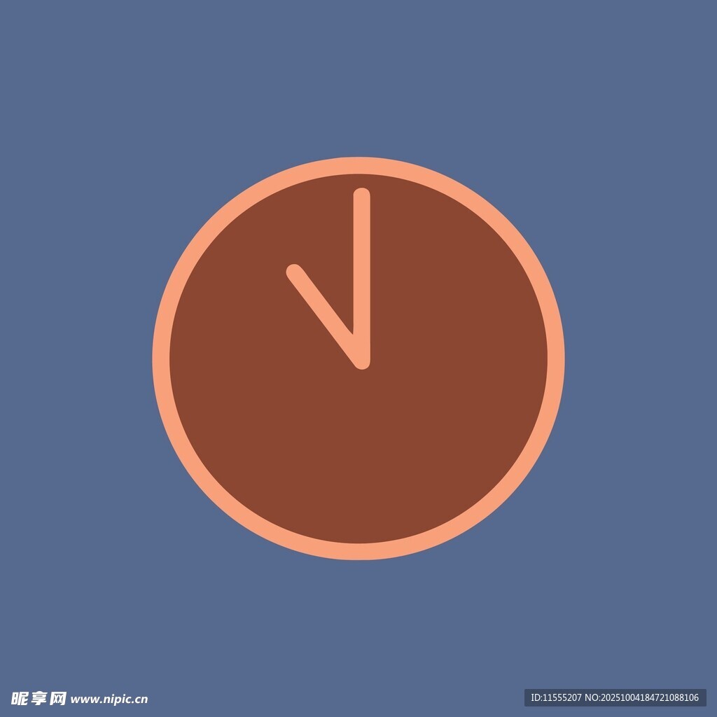 简约圆形时钟图标