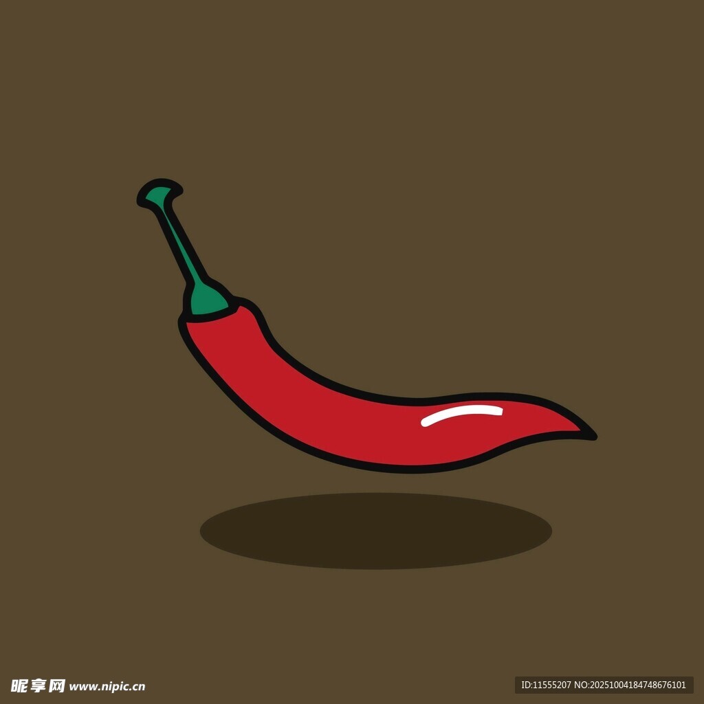卡通红辣椒插画