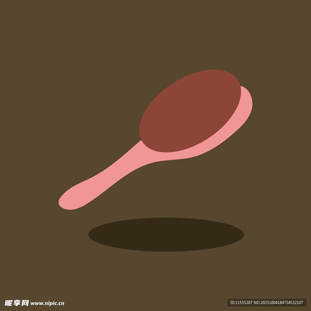 粉色梳子悬浮图