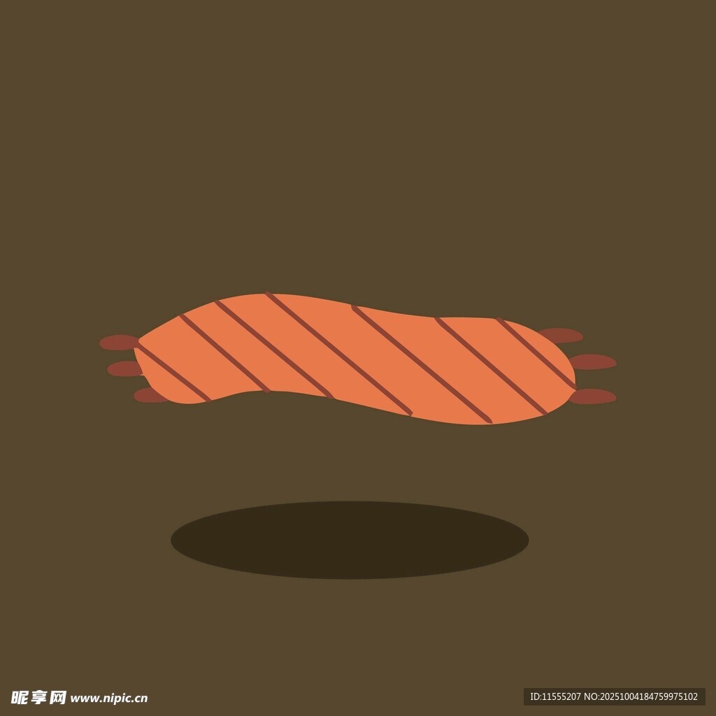 空中悬浮的烤牛排